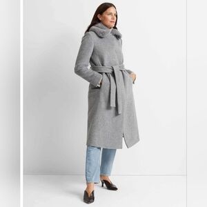 Club Monaco Baylee Coat with Faux Fur Collar